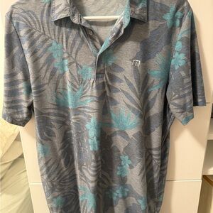 Travis Mathew Floral Golf Polo Shirt
